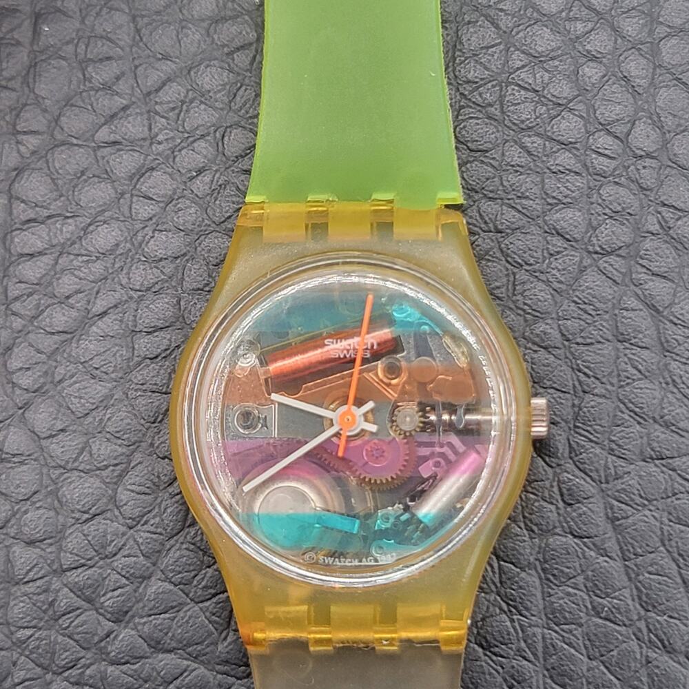 Vintage 1987 Swatch Belvedere Multi-color Quartz Watch Working. - Picture 2 of 15
